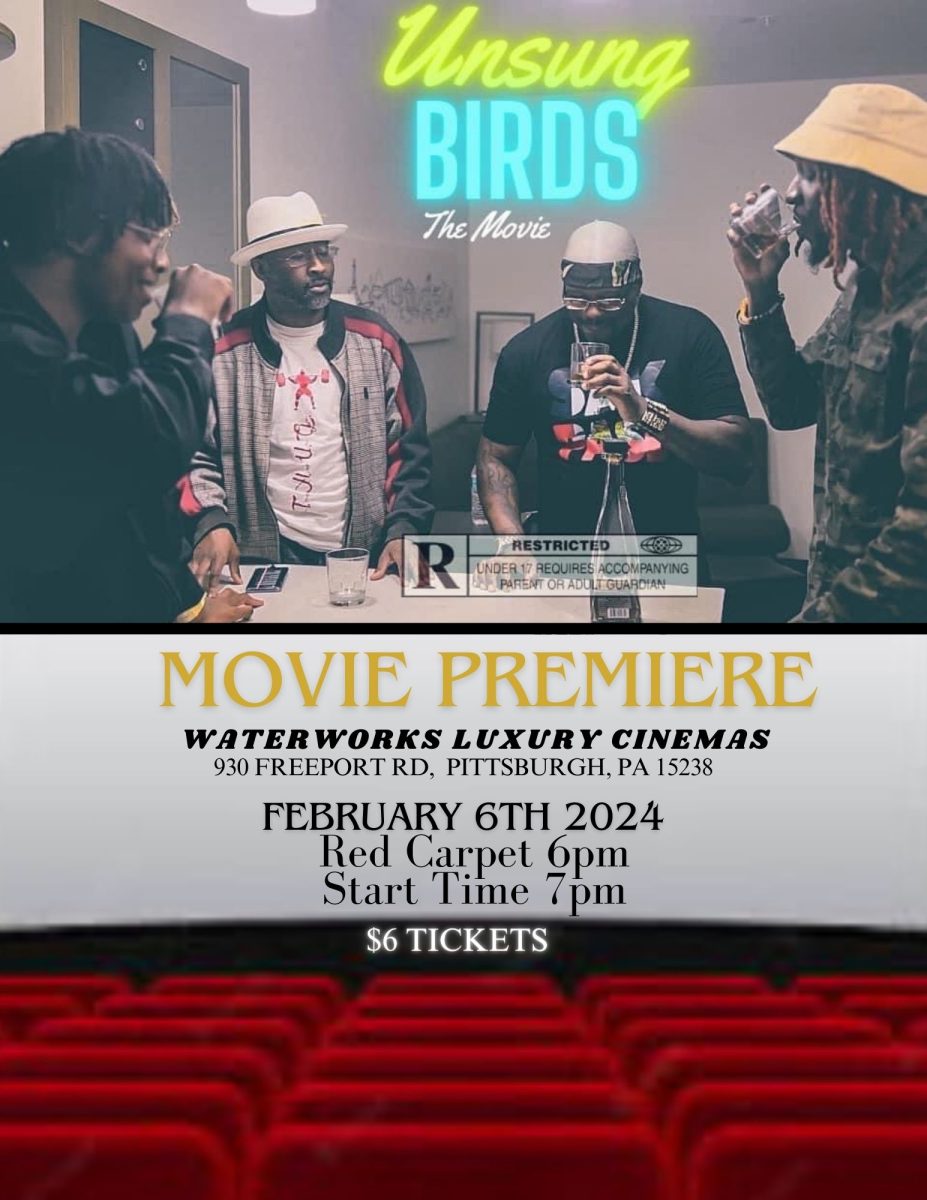 New independent film “Unsung Birds”, written and directed and music by Nelse Dumas Jr. is coming to theaters near you Feb 6th at 7pm at Waterworks Luxury Cinemas and Parkway Theater & Film Lounge Feb 18th at 6pm. $6 tickets at the door. Unsung Birds is about 3 brothers living in a group home with hopes and dreams to become the next big R&B group in the world. As they chase their dreams to become the next big thing, they struggle with the battles of life, relationships and brotherhood in their fight to the top. On their way to the top they meet another brother just as hungry as they are to make It to the top, and things get crazy from there.