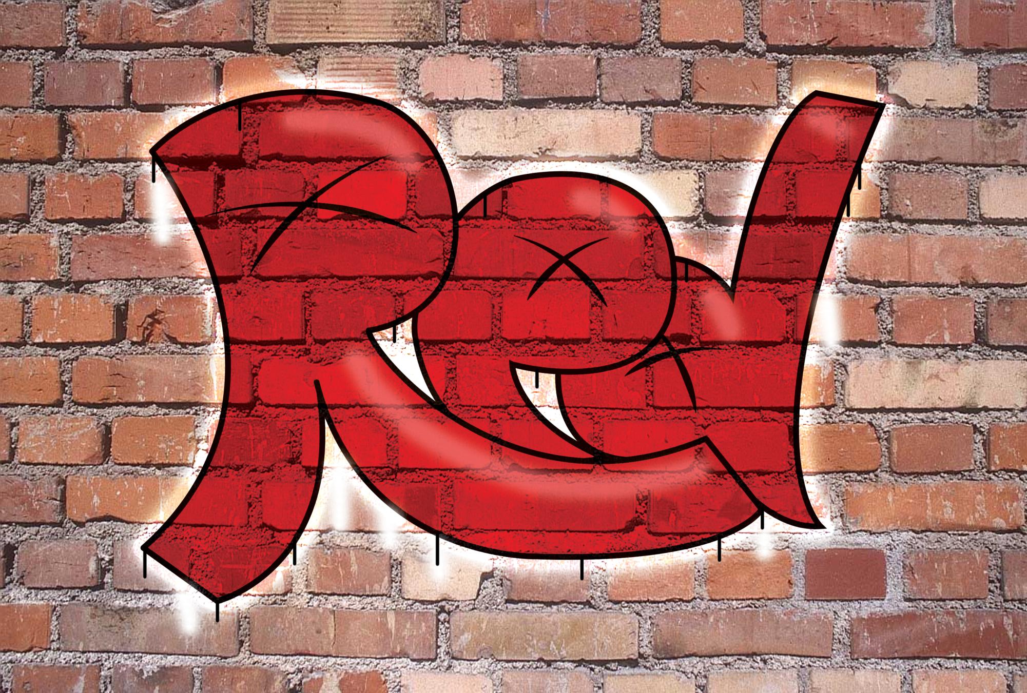 A graffiti tag made in adobe illustrator and photoshop. Not so good at it, but i liked how it came out